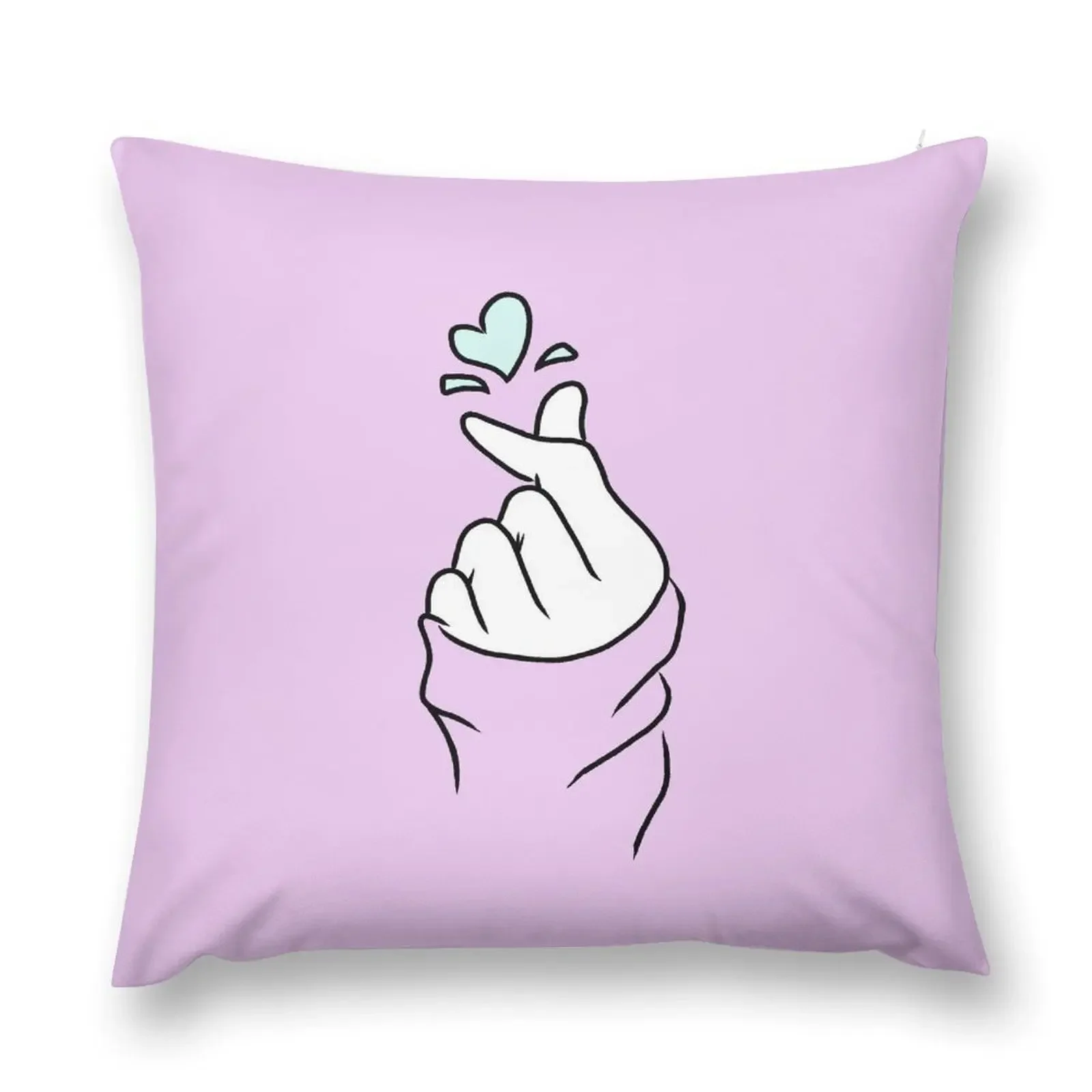 Cute Heart~ Pastel Purple Throw Pillow Decorative Cushion ornamental pillows pillow