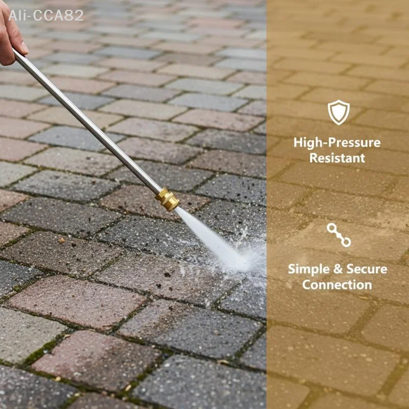 

SHIDWJ High-Quality Stainless Steel Pressure Washer Extension Wand With Quick Connect (1/4 Inch) – Heavy-Duty Upgrade