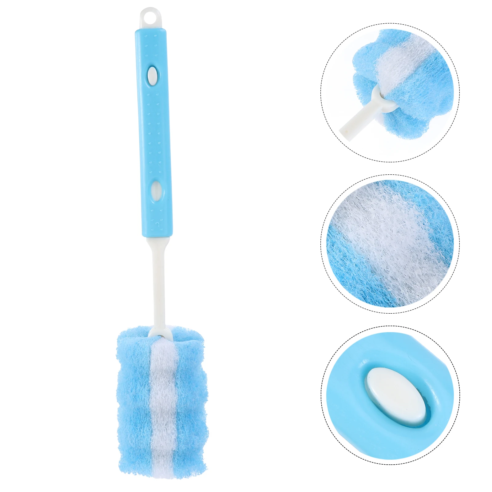 

Premium Long Handle Cup Brush Sponge Bottle Cleaner Glass Mugs Decanters Wine Cups Easy Storage Cup Cleaning Tool Lab