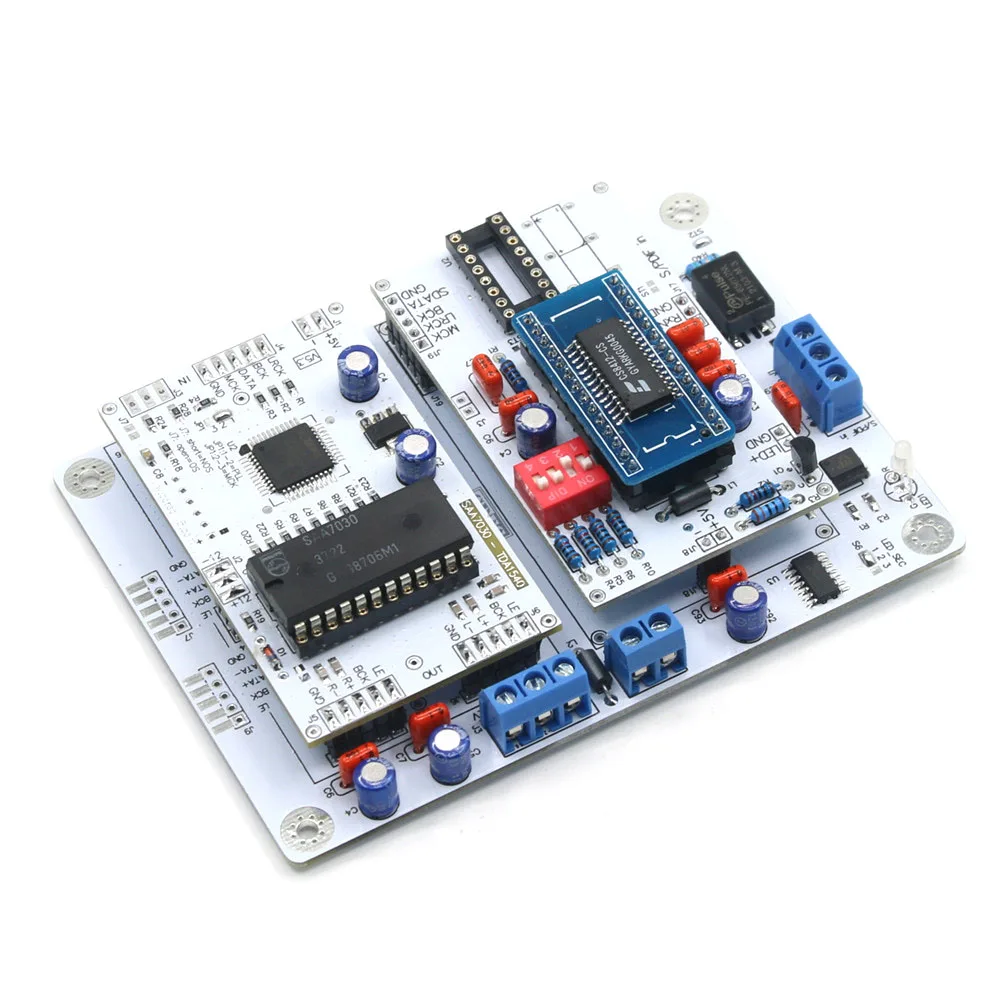 TDA1540 Audio DAC Decoder Driver Board Supports 256FS 384Fs I2S Input With SAA7030