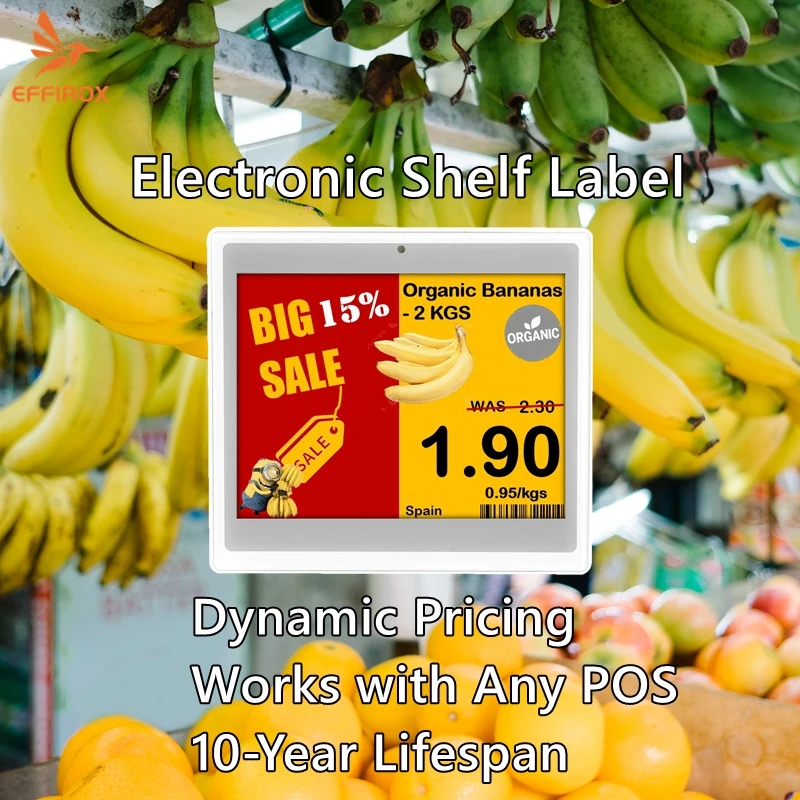 4.2 Inch Electronic Shelf Labels 4 Color ESL Digital Price Tags Eink Epaper Shelf Labels
