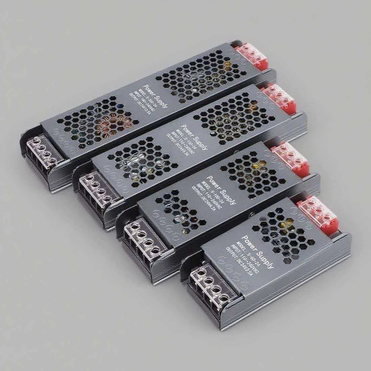 

Ultra Thin LED Power Supply DC 12V 24V Lighting Transformers 60W 100W 200W 300W 400W AC180-260V Driver For LED Strip Lights