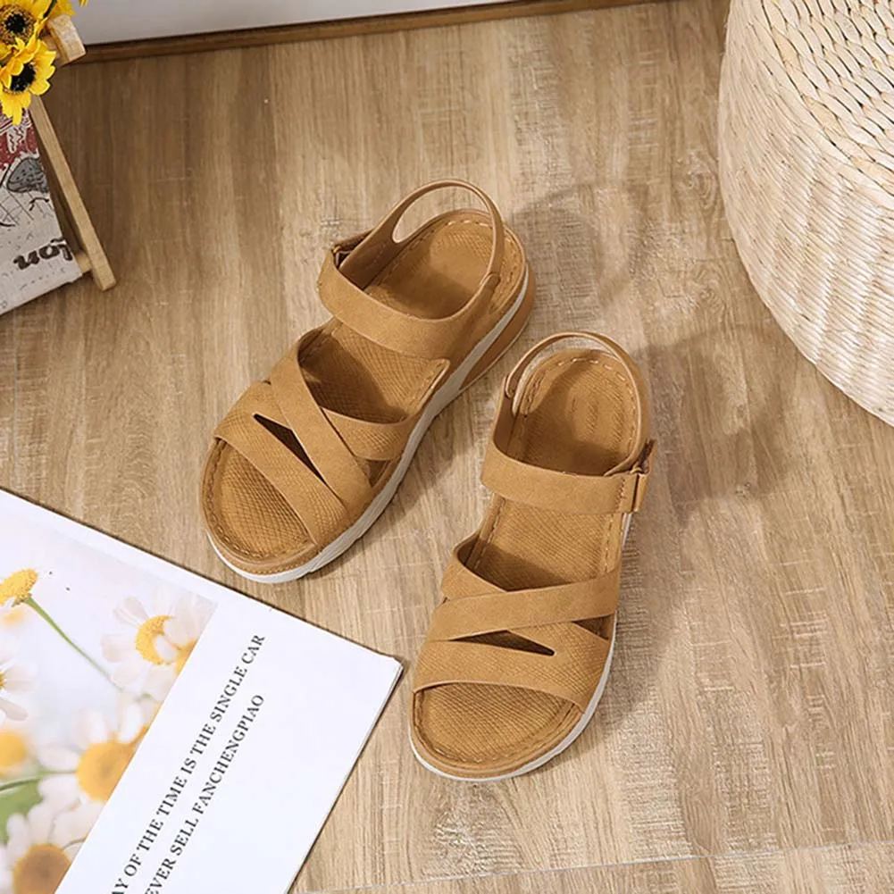 2023 New Stitched Women's Sandals Wear-Resistance Non-Slip Beach Shoes For Camping Leisure Sports Comfortable Thick Bottom