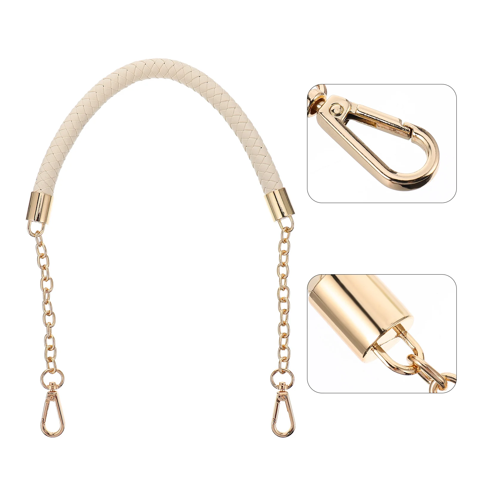 

Tape Bag Hanging Strap Weaving with Chain Tote Straps Bags Accessories Miss