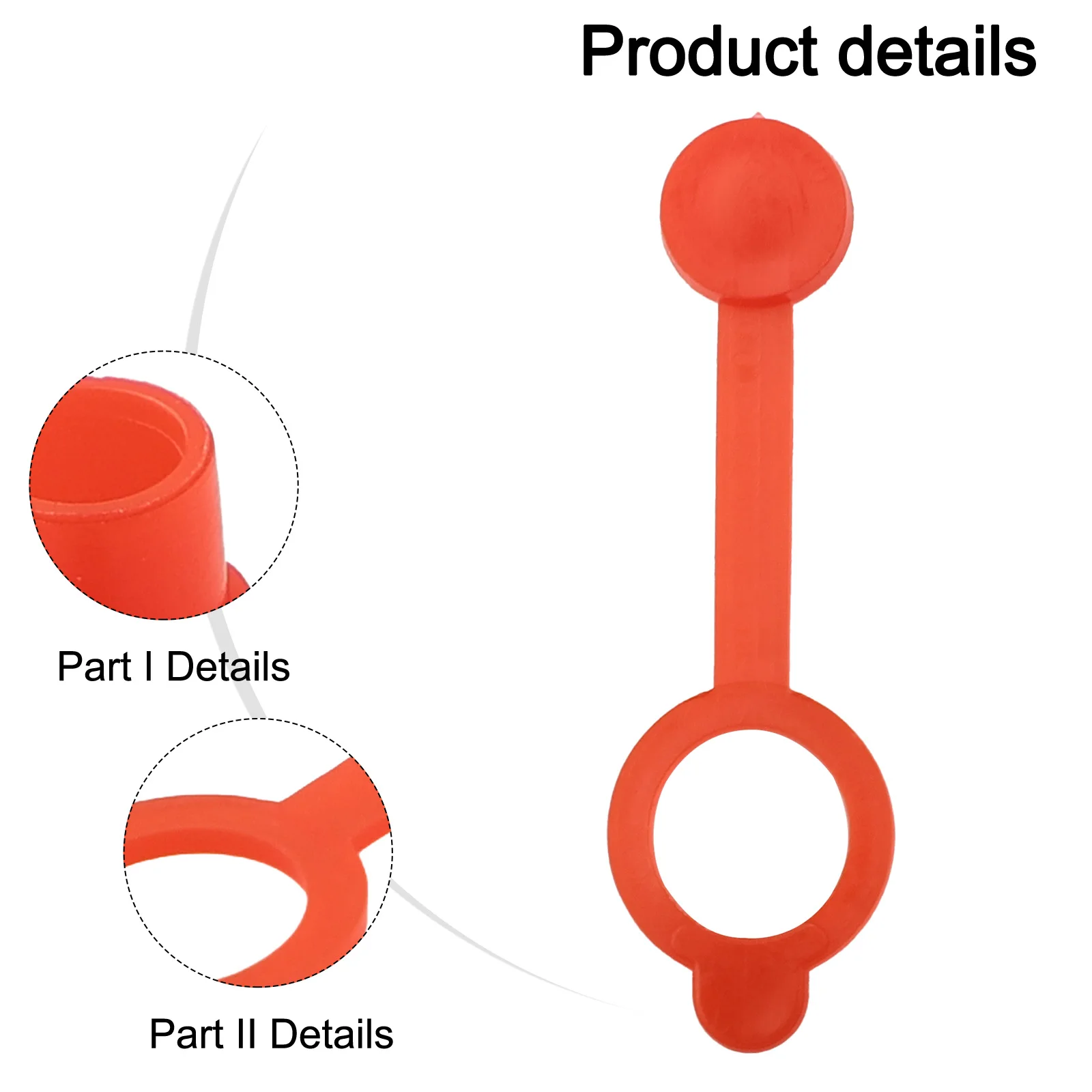 Acid Resistant Red Nipple Fitting Dust Cover for Grease Zerk Protects Nozzle Suitable for Industrial Applications