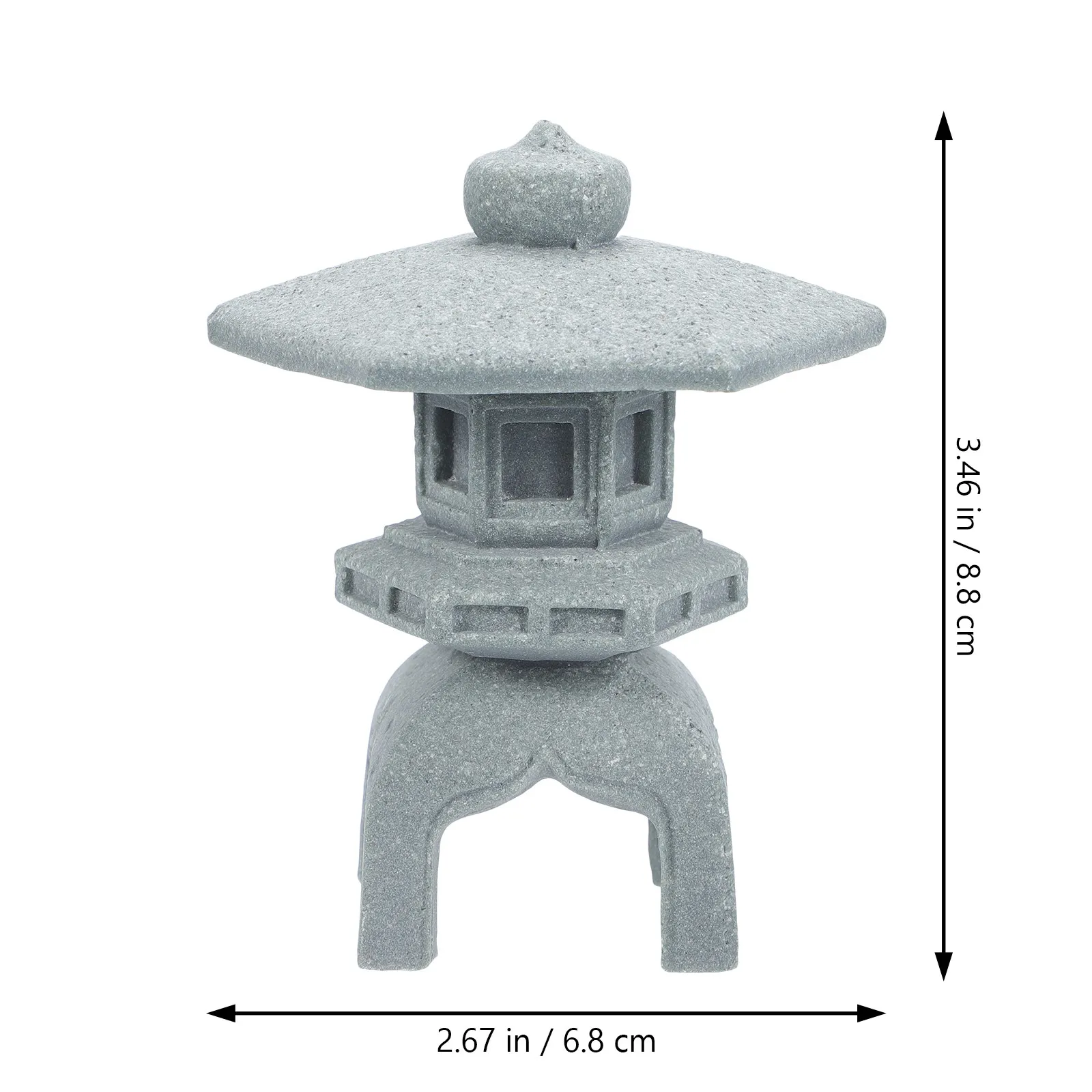 Premium Stone Pagoda Statue Zen Garden Decor Miniature Japanese Style Outdoor Indoor Tabletop Ornament Small Space Meditation