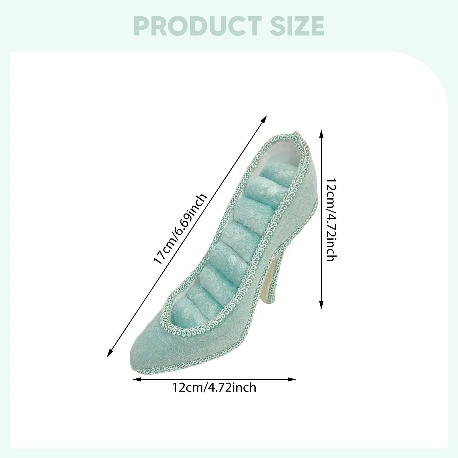 حامل عرض المجوهرات ديكور متعدد الأغراض للنساء أحذية بكعب عالٍ منظم مجوهرات للتصوير الفوتوغرافي لخزانة الملابس المنزلية #6