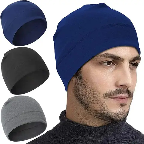 Cold Proof and Warm Outdoor Sports Headcover Fleece Ski Cap Riding Cap Running Hats Cycling Skull Caps for Men and Women