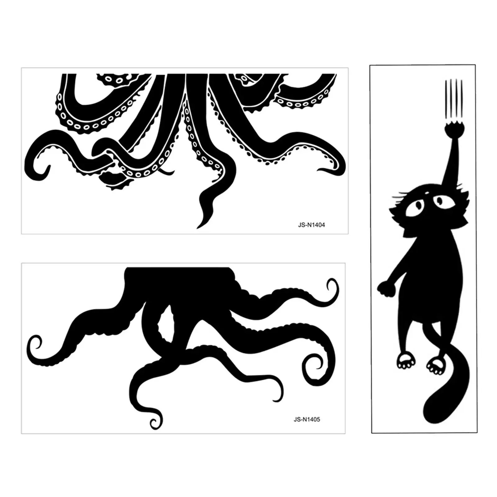 2Pcs Halloween Toilet Stickers Wall Decals, PVC, Removable Toilet Seat Lid Stickers for WC, Washroom, Restroom Home Decor