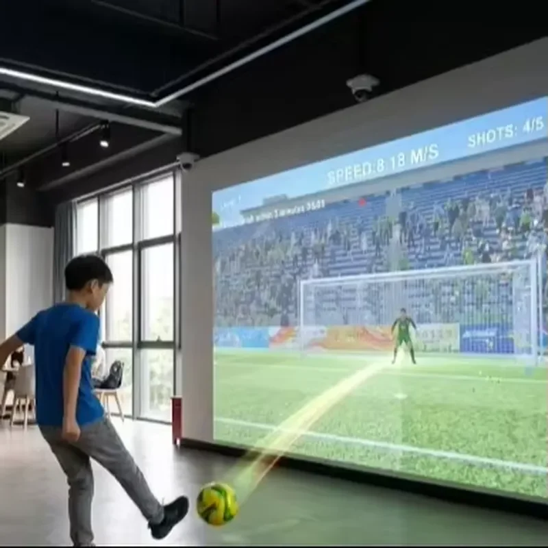 Interactive Projection Soccer Simulator System High Accuracy Radar Interactive Wall Football Game for Sports