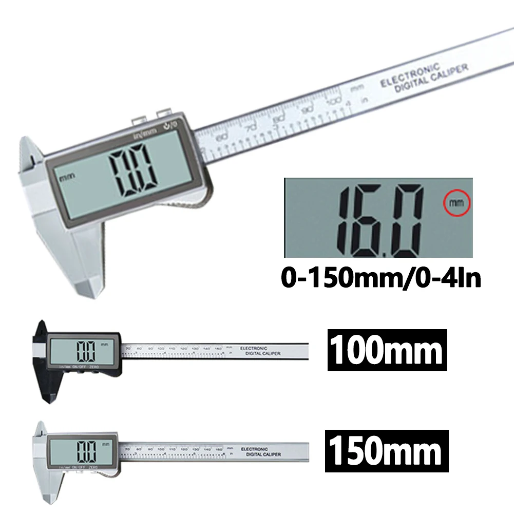 

Caliber Measuring Digital Vernier Caliper Portable Measuring Tools High Precision Digital Micrometer Caliper Carpenter Tools