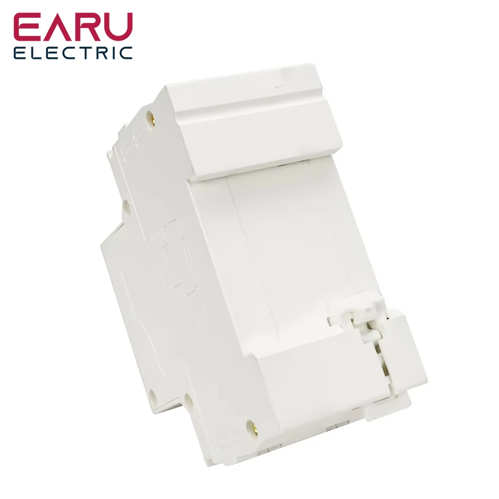 EARU 2P 30mA Electromagnetic Type A RCBO RCCB MCB Residual Current Curve B C Short Circuit Breaker Leakage Over Load Protection