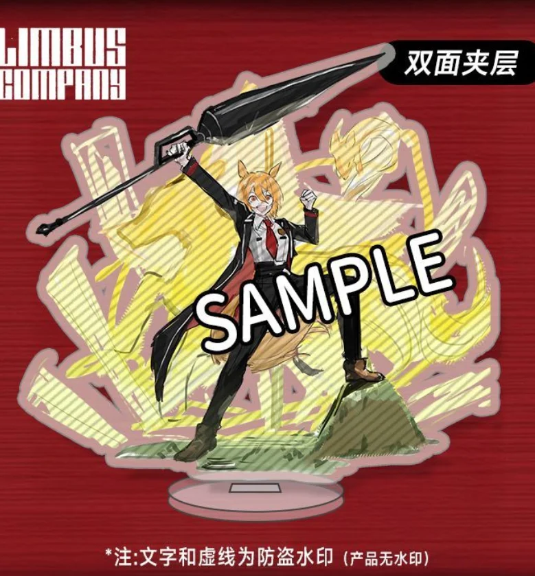 LimbusCompany Outis Yisang Don Quijote Faust Cosplay Anime Dibujos Animados Letrero Acrílico Decorativo Accesorios Adorno Regalo de Halloween