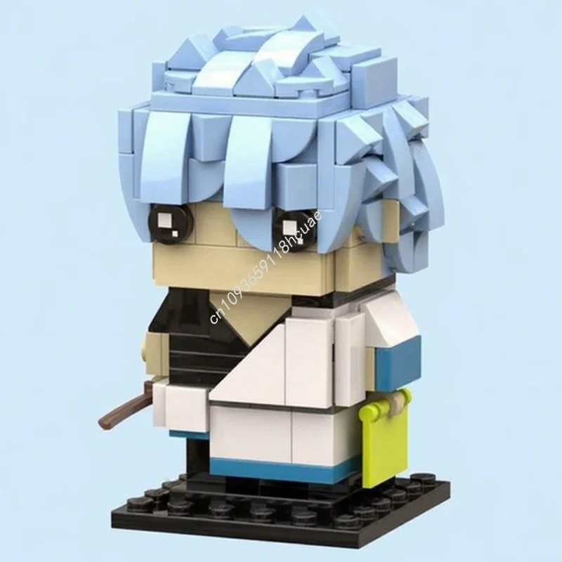 184pcs MOC Gintoki Gintamass Brickheadz Building Blocks Festival Gift Adult Collector Premium Model Perfect For Display