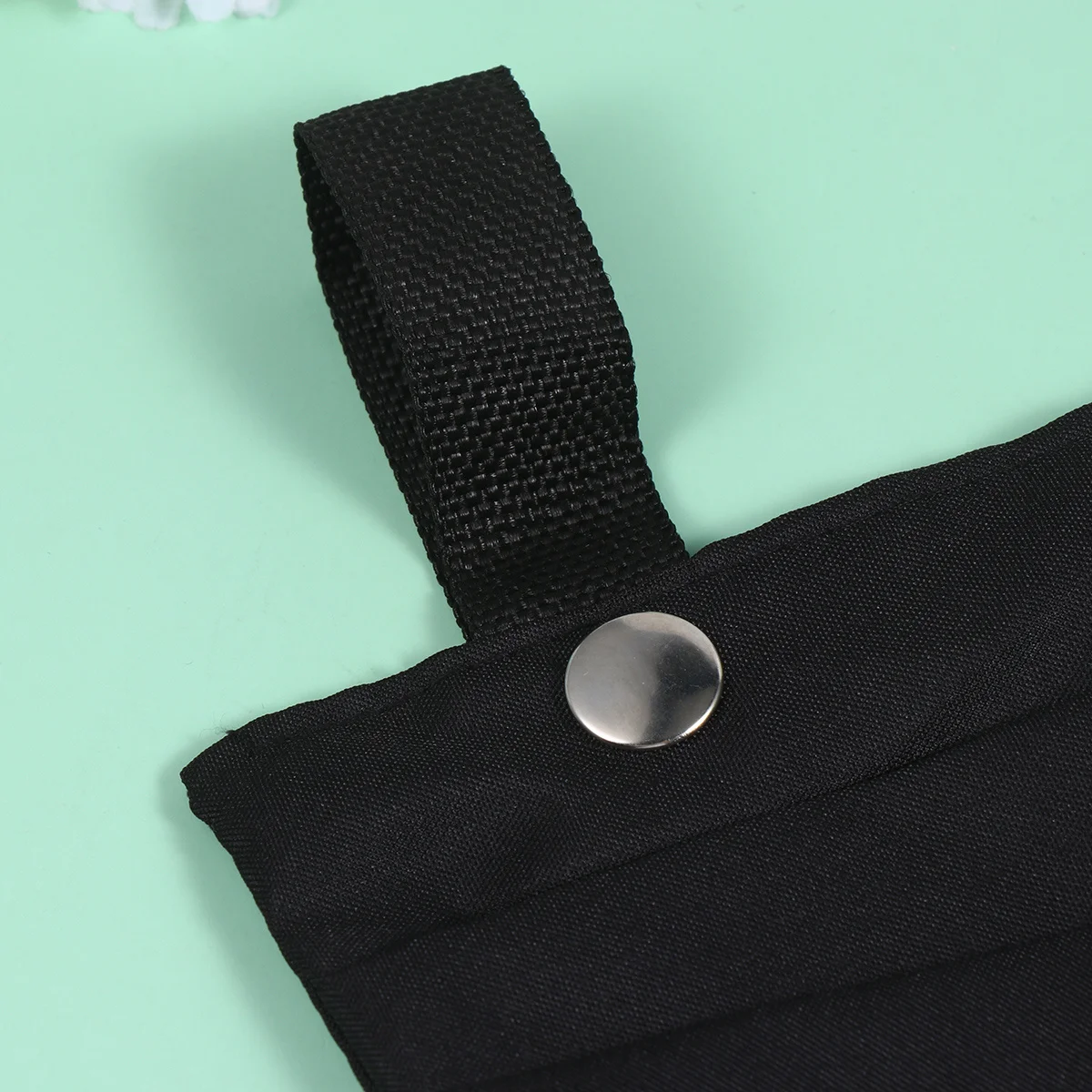 

2Pcs Bicycle Hanging Bag Front Basket Hanging Pouch Black Multi-Pockets Premium Material Snap Closure Electromobile Scooter