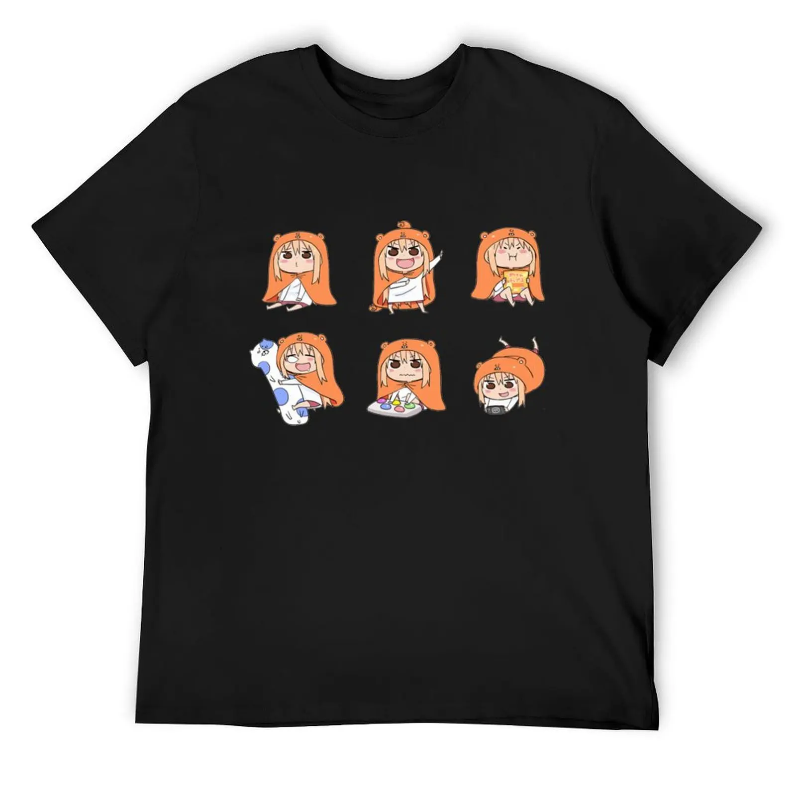 

Umaru chan chibi set T-Shirt custom t shirt gifts for boyfriend funny costumes Man t-shirt mens graphic t-shirts