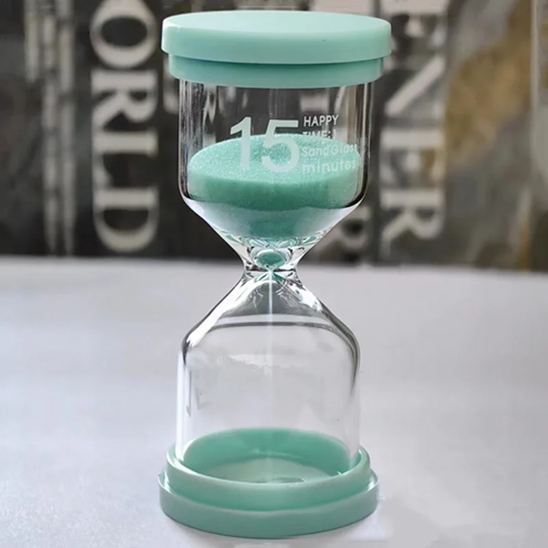 Horloge de sable en verre pour enfants, horloge murale, chronomètre moderne vert, jouets d'originalité, décoration d'intérieur, 1-60 apprentis