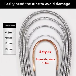 1.1 Meter Internal Copper Pipe Bending Spring for Air Condition 10-19mm Manual Bending Pipeline Spring Tube Bending Tool