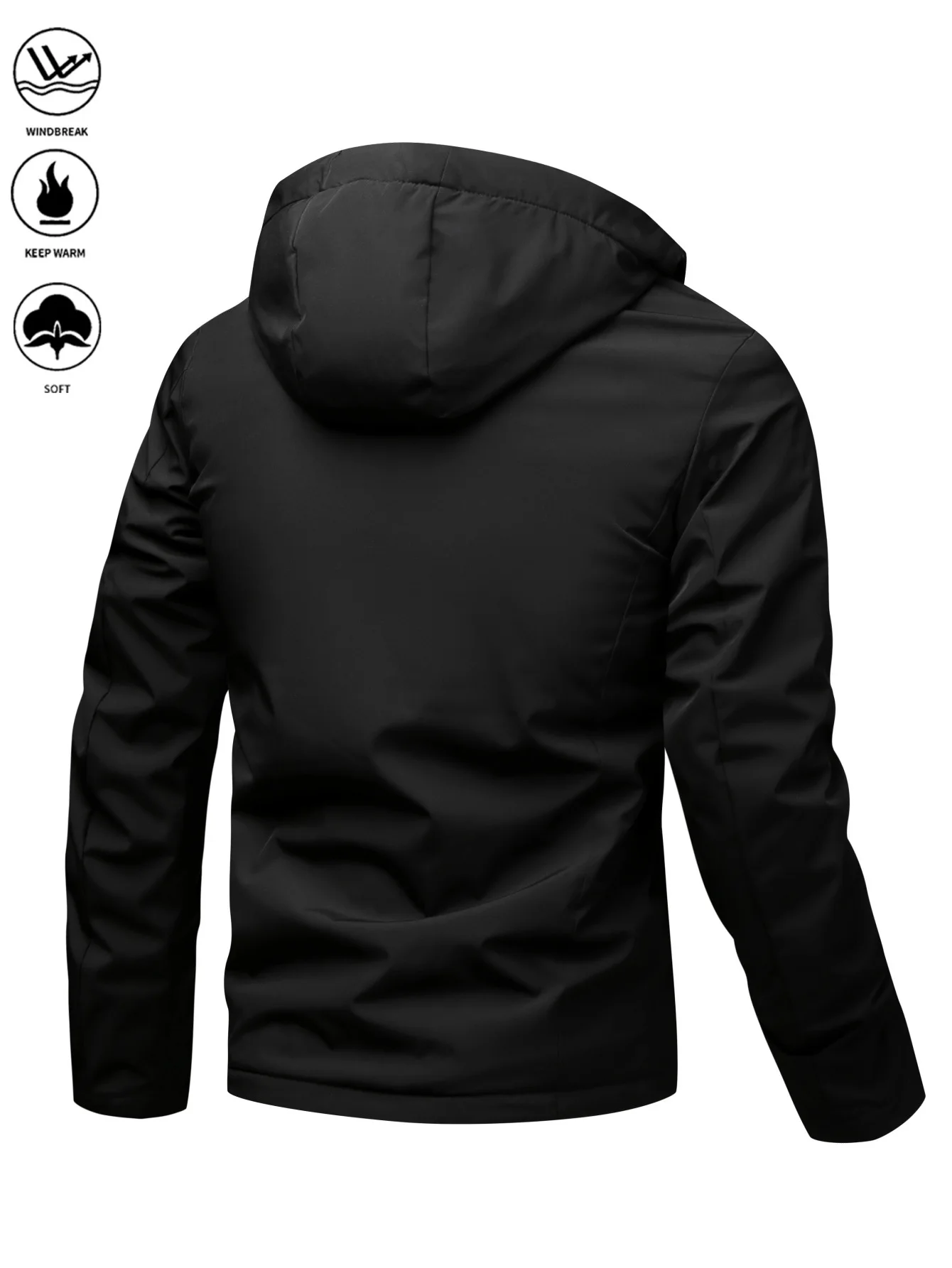 سترة شتوية متوسطة الطول للرجال 2025 خارجية سميكة من الصوف دافئة غير رسمية مبطنة بالقطن عصرية لمنتصف العمر والشباب #2