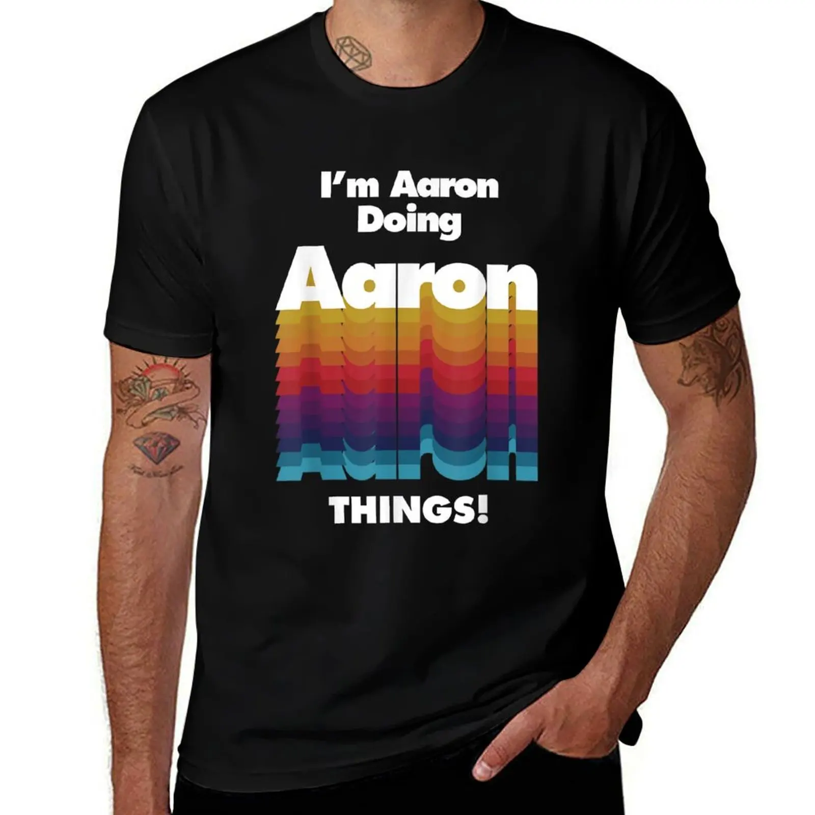 I_m Aaron Doing Aaron Things T-Shirt Halloween Casual T-Shirt