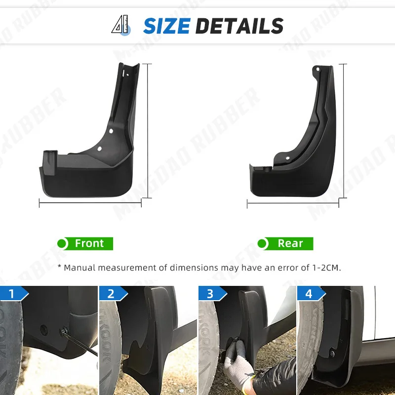 For Mercedes-Benz GLC 2023-2024 Mudguard Mud Flaps Guard Splash Flap Mudguards Fender Car Accessories