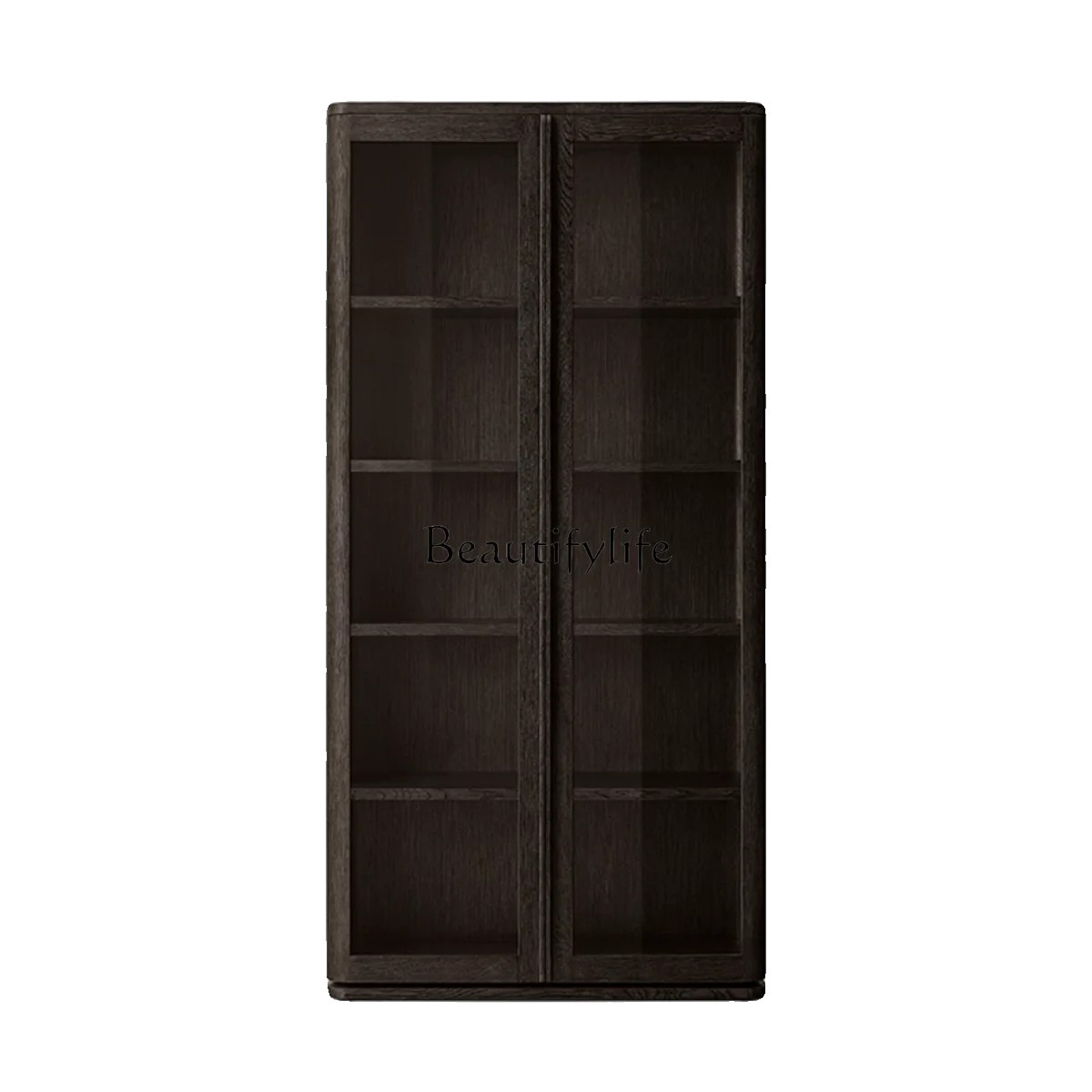 **American rural natural solid wood light luxury advanced storage display cabinet