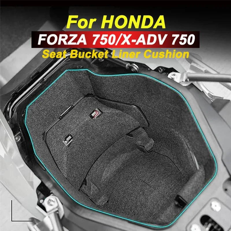 

For HONDA XADV 750 FORZA 750 Motorcycle Storage Box Seat Bucket Liner Cushion Shockproof Abnormal Noise Prevent scratches