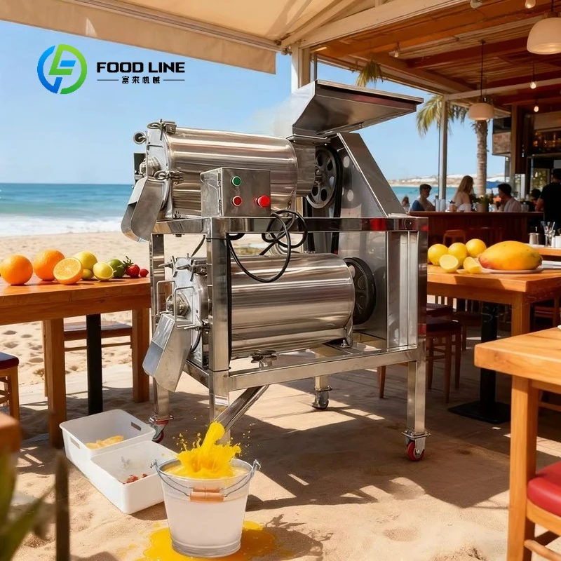 Strawberry Juice Pulper Pulp Beating Extractor Banana Tamarind Puree Make Fruits Pulpe Extraction Machine Customized