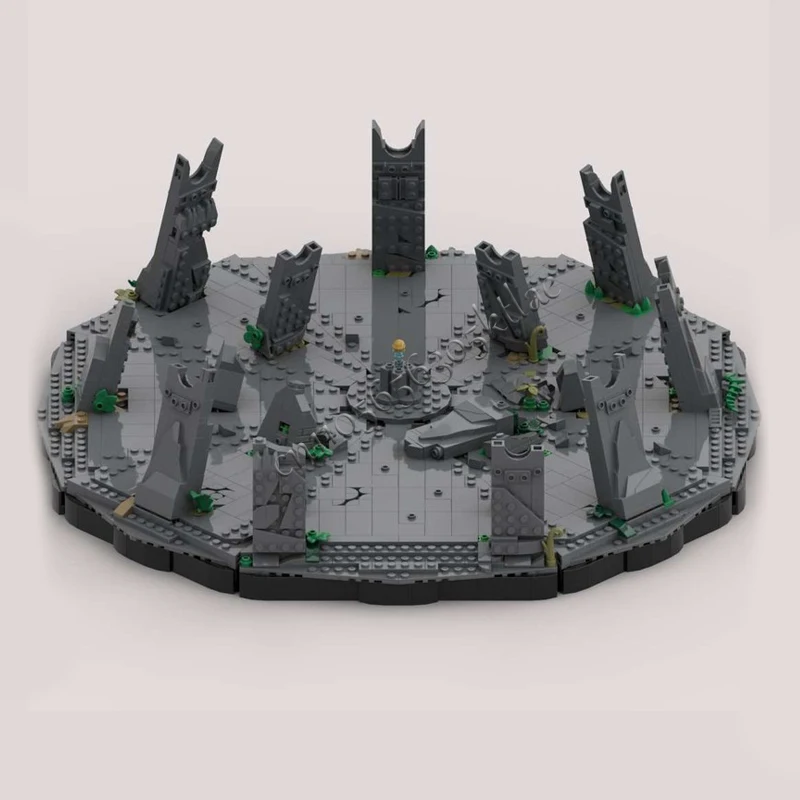 1992 قطعة تخصيص الطوب Seathos معبد Diorama MOC بنة نموذج الأطفال Diy بها بنفسك التعليمية مفاجأة اللعب هدايا عيد الميلاد #6