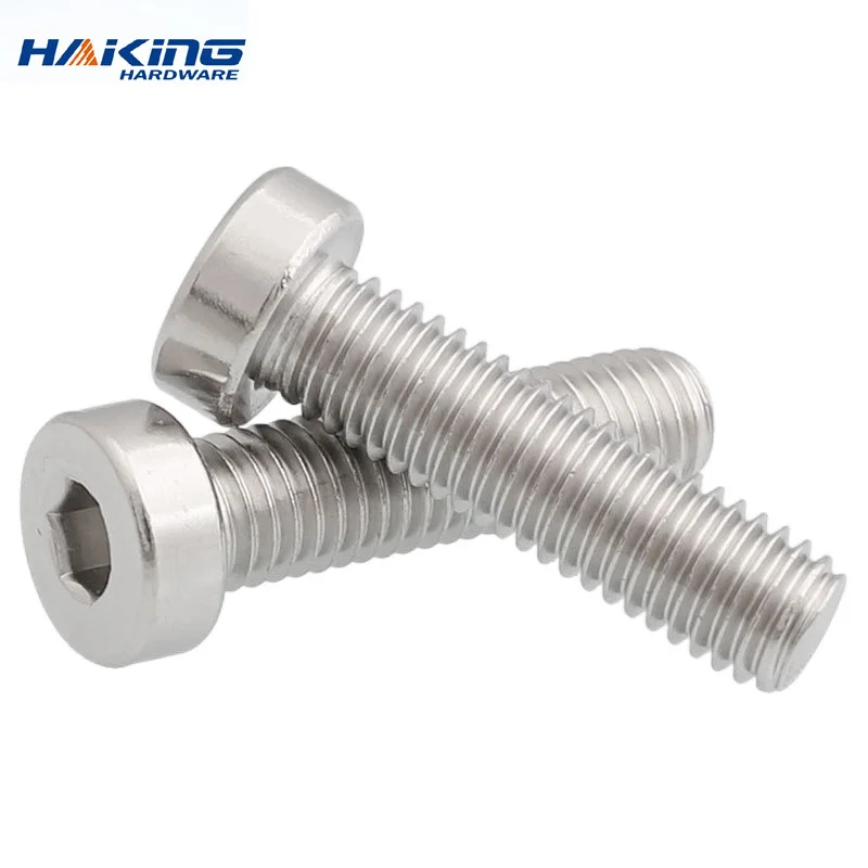 5-10p m3 M4 M5 M6 304 A2-70 stainless steel din7984 hexagon socket head hexagon simply supported hexagon head bolt L = 4-40mm