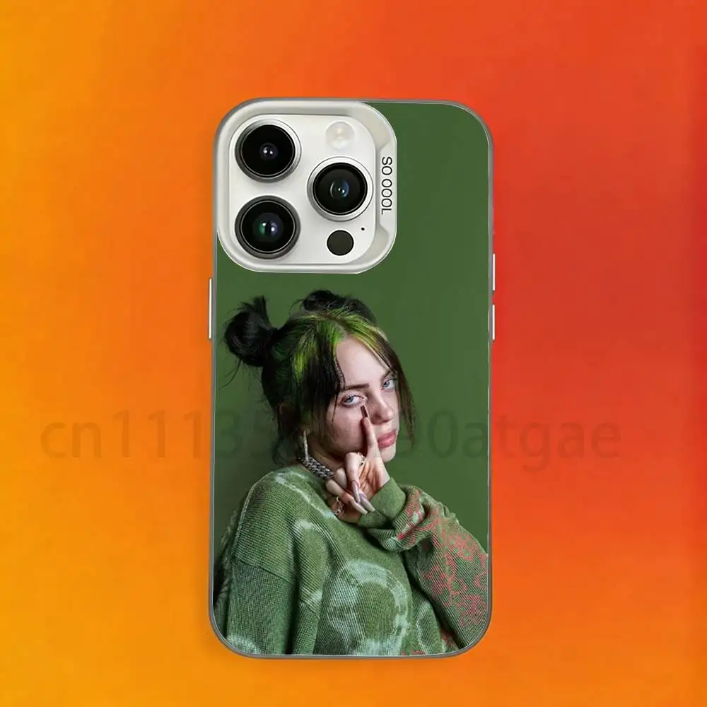 SINGER B-BILLIES EILISH Phone Case For iPhone 17,16,15,14,13,12,11,Pro,Max,Plus,Mini, Anti Fall Matte Hard Bumper