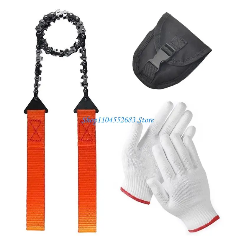 

Y6GD Pocket Hand Chainsaw Portable Pocket Chainsaw for Camping Outdoor Survival Cutting Wire Hiking Hand Tool