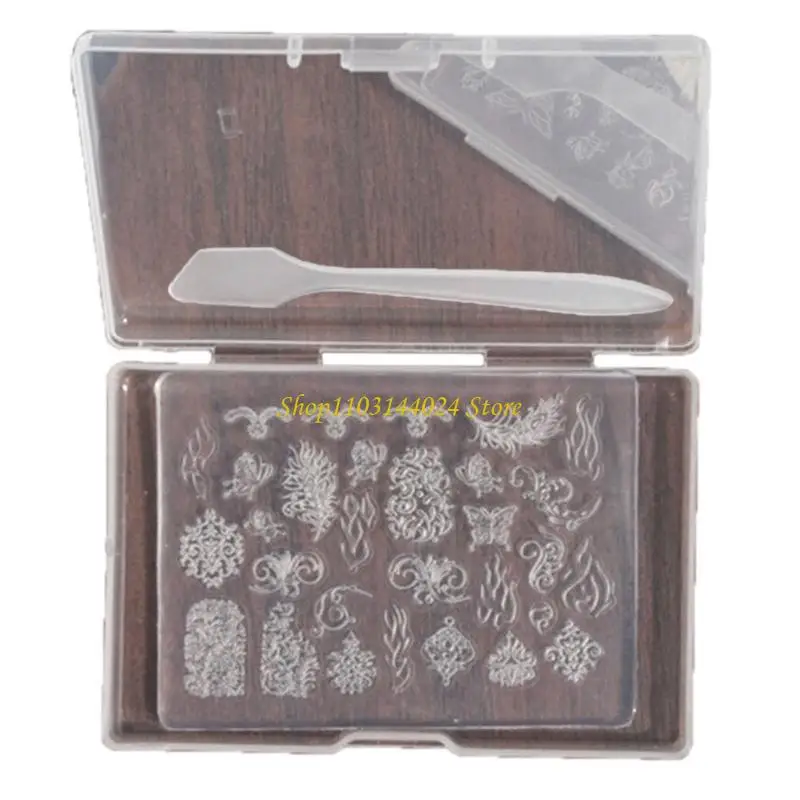 N5KE Versatile Art Mold for DIY Decorations Art Decorations Nails DIY Silicone Templates Nails Art Mold