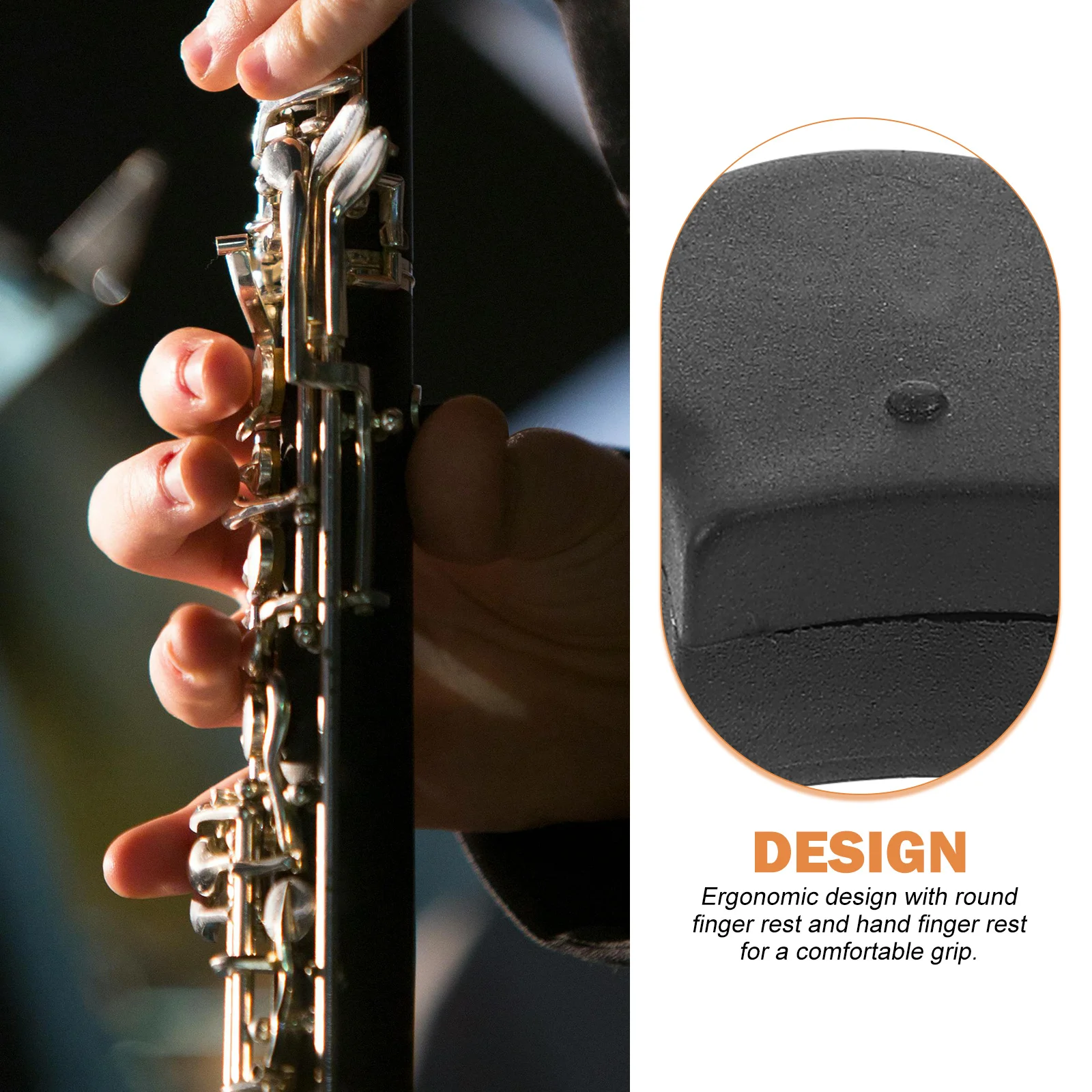 

5 Pcs Comfortable Clarinet Thumb Rest Pad Cushion Cushions Support Accessories Rubber