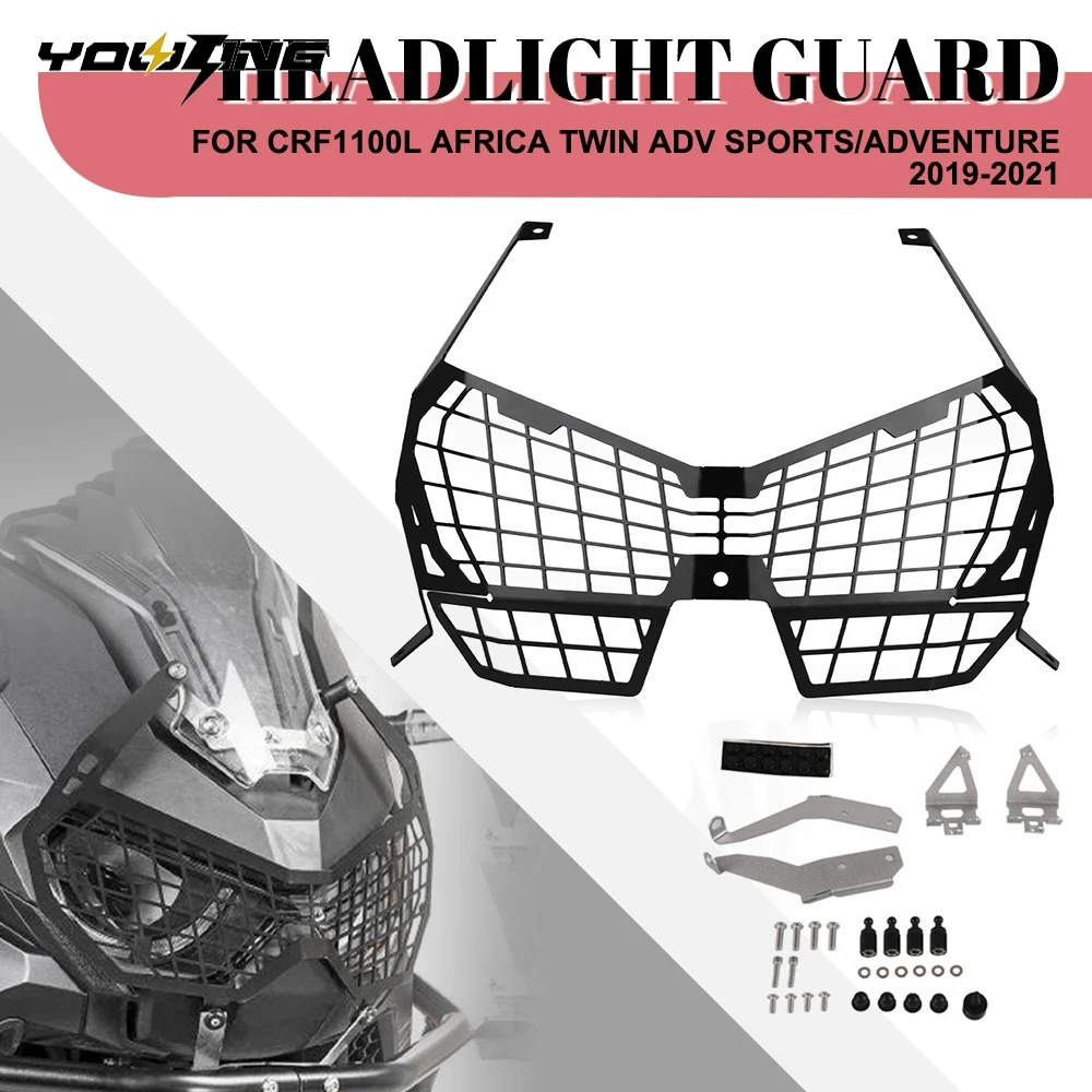 

Motorcycle Accessories For HONDA CRF1100L AFRICA TWIN ADV SPORTS/ADVENTURE 2019 2020 2021 Headlight Guard Protector Mesh Grille