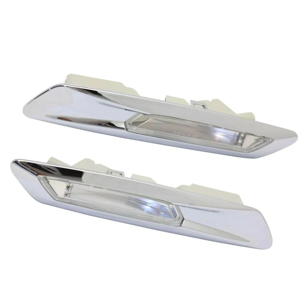 

Side Marker Turn Signal Amber Light For BMW 528i 535i 63137154167 63137154168 Plastic Sliver Car Accessories