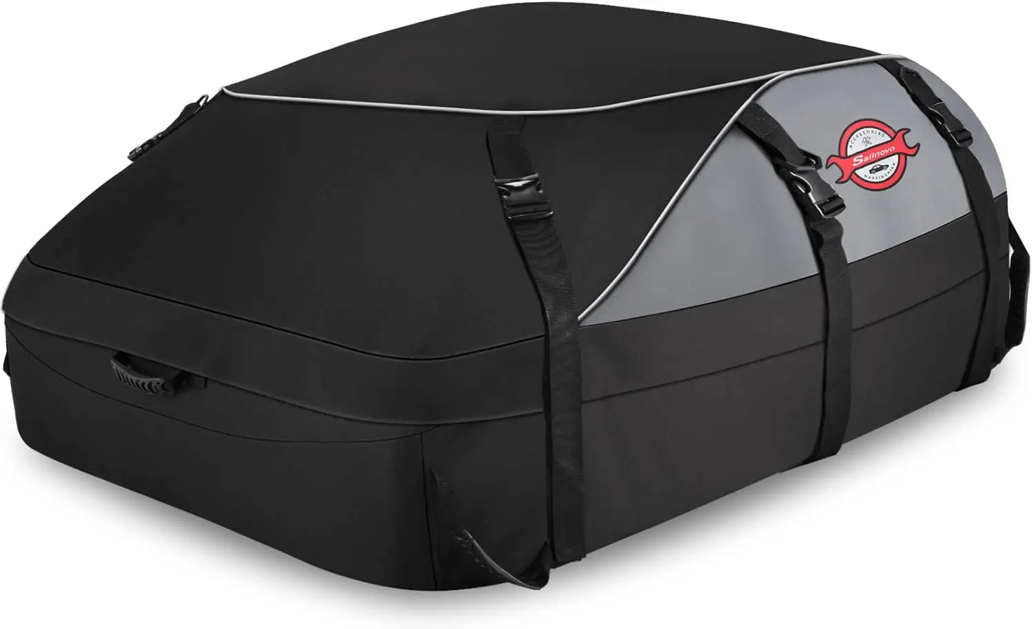 

20 Cubic Feet Waterproof Rooftop Cargo Bag with Tie-Down Straps and Safety Hooks for Cars, SUVs, and Pickups
