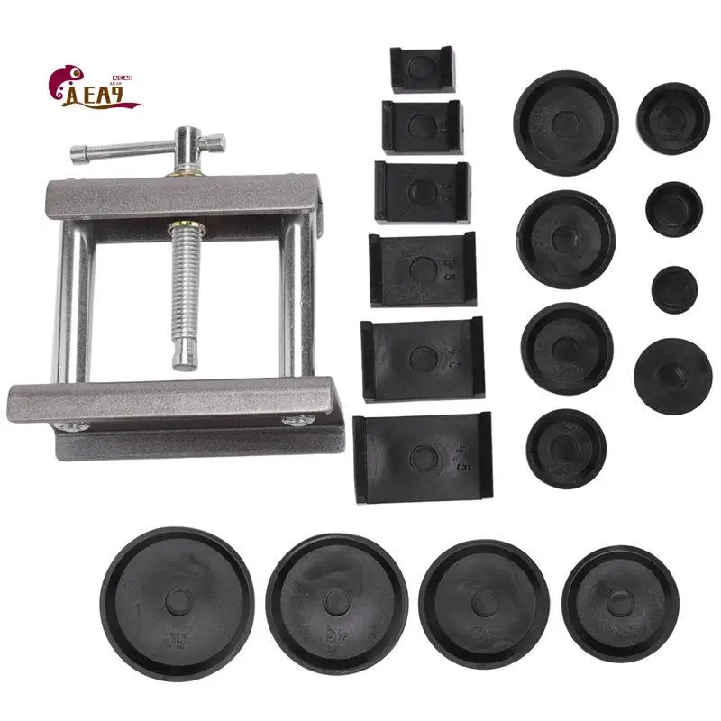 AEA9-Desktop Watch Case Press 18 Dies Watch Front Back Case Cover Screw Press Presser Close Watchmakers Repair Kit Tools