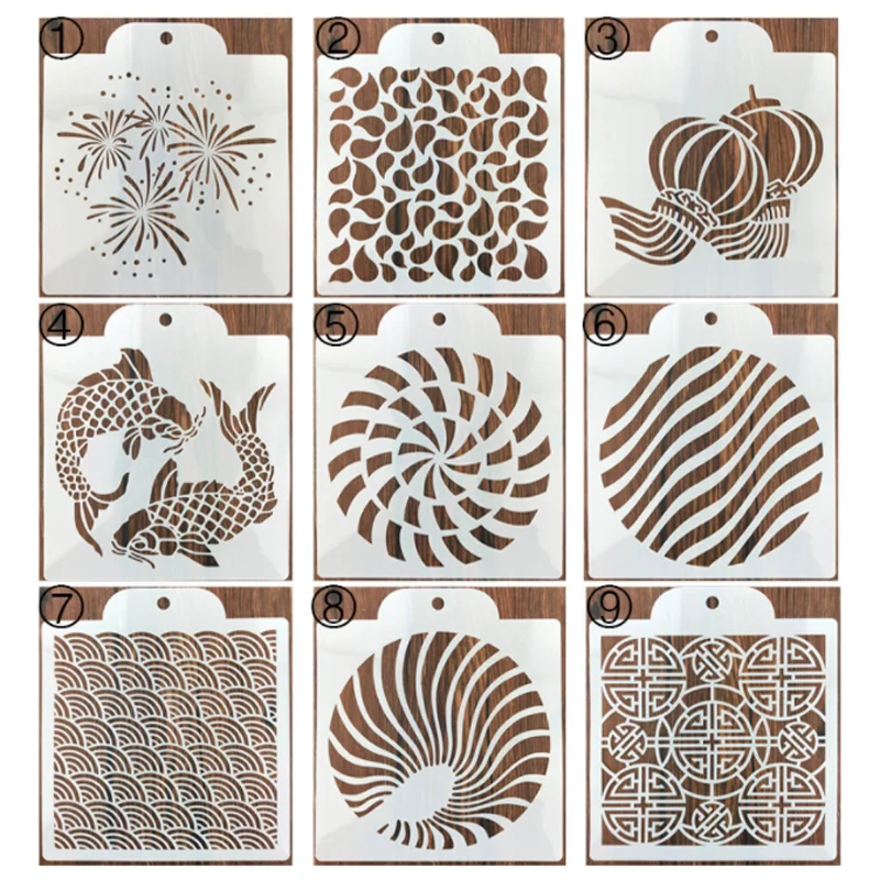 New 20*20cm Template DIY Craft Mandala Mold For Painting Stencils Stamped Photo Album Embossed Paper Card On Wood Fabric Wall