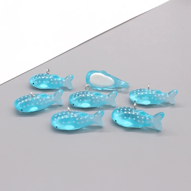 50pcs Kawaii Mini Small Shark Resin Charms Bulk Wholesale Ocean Animal Pendants Diy For Earring Bracelet Necklace Jewelry Make