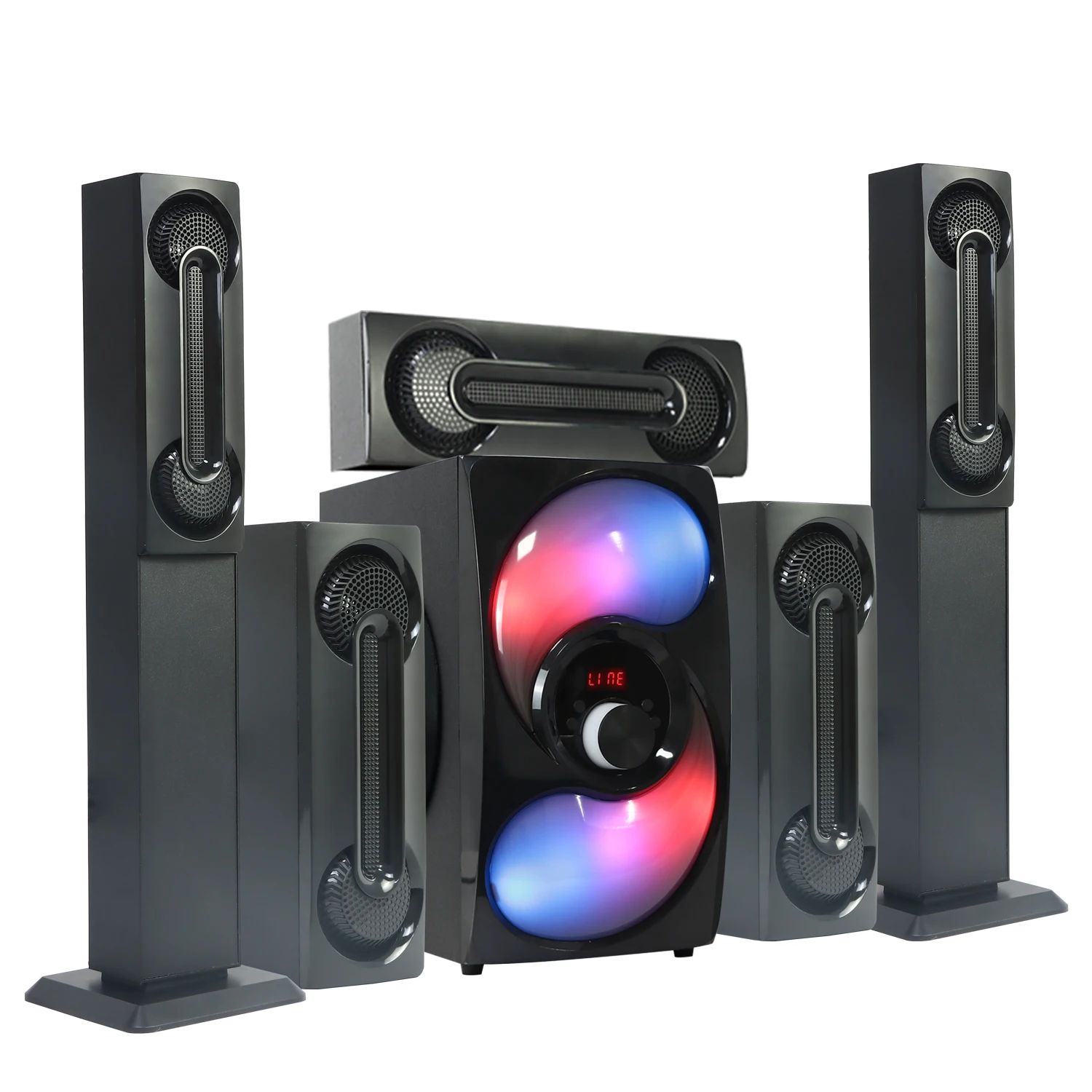 Factory wholesale 5.1 wireless home theater speaker wooden home theater system