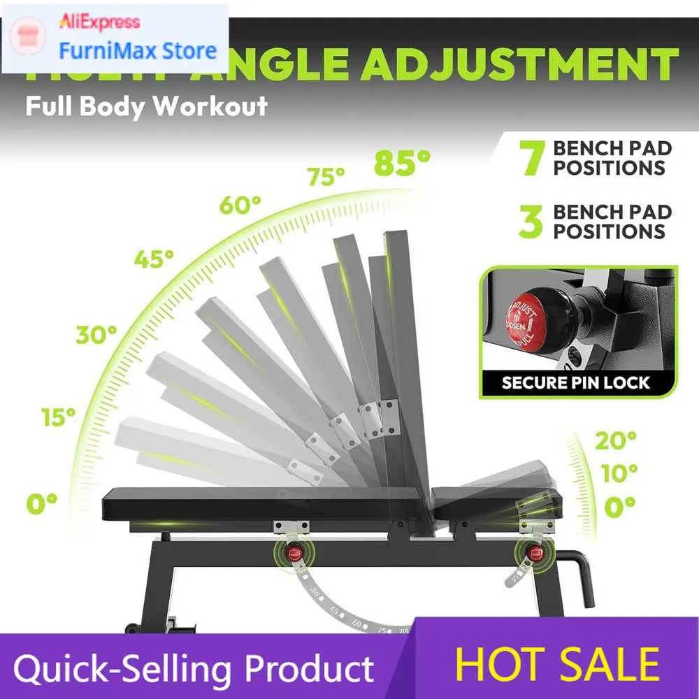 

PopularPopularPopularAdjustable Weight Bench for Strength Training, Decline, Incline, and Upright Exercises