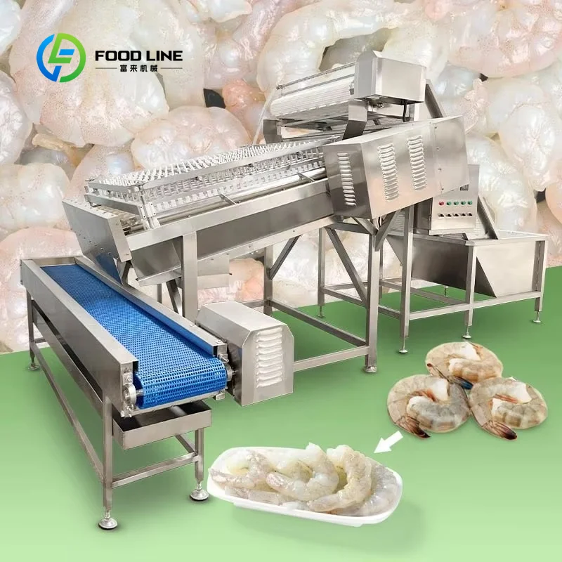 Máquina para Quitar Cáscaras de Camarones Vannamei Penaeus, Herramienta de Procesamiento de Camarones de Acero Inoxidable Personalizada