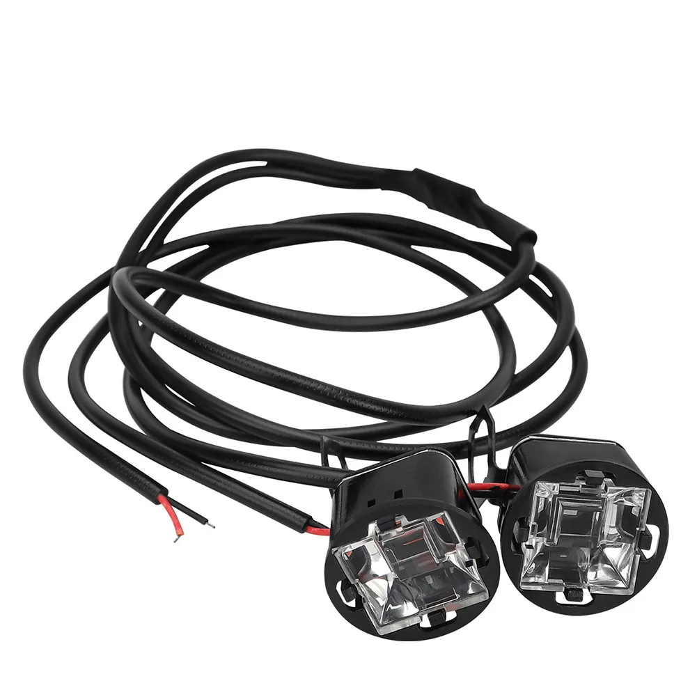 12V Motorcycle Lights LED Flashing Lights Ideal For Bad Weather High Brightness LED Chips High Temperature Resistance