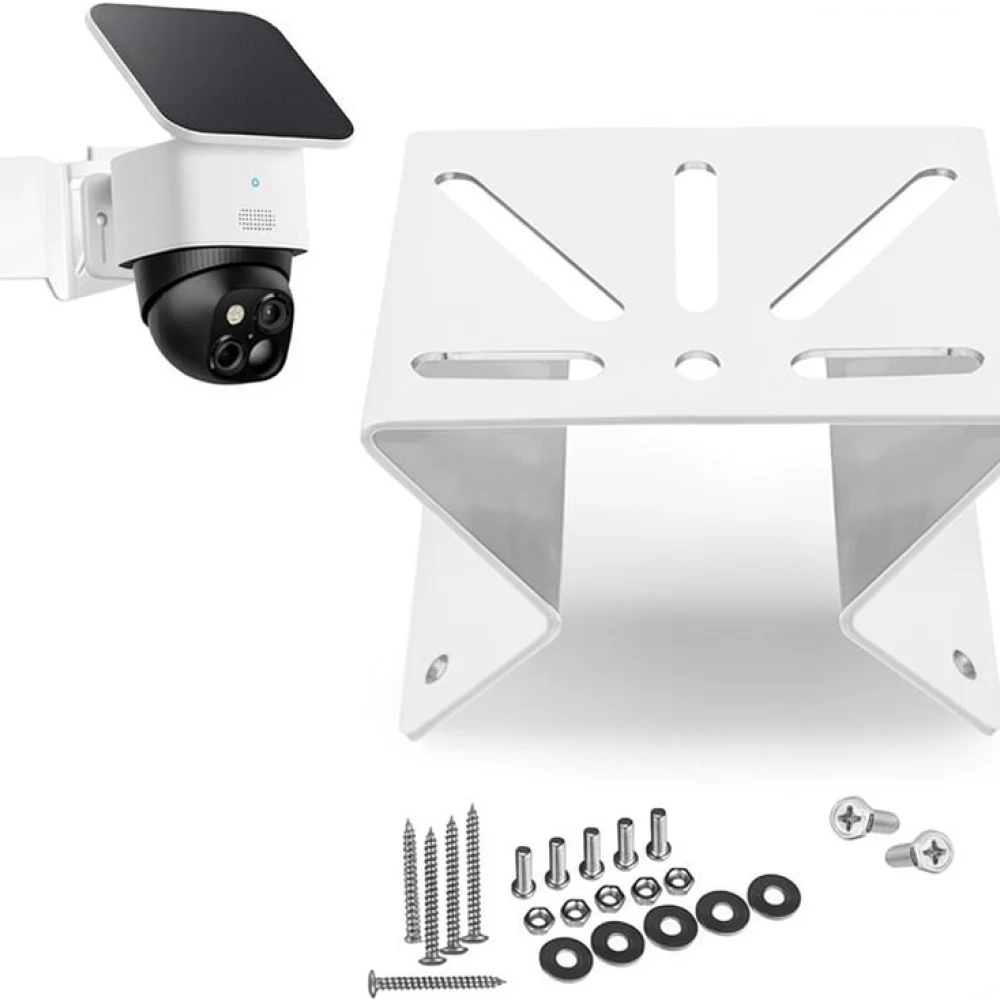 Wall Corner Mount For Eufy SoloCam S340 Security Camera Holder Metal Outdoor Protective Stand Angle Coverage Accessory