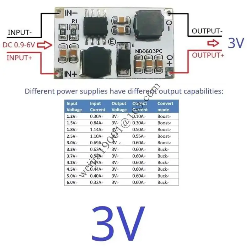 ND0603PC Converters Module с функциональностью Auto 1-6 В до 3 В 3,3 В 4,2 В 5 В регулятор для регулирования батареи .h05a