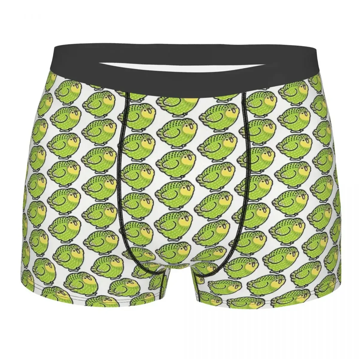 Kakapo Parrot Kaka Po Strigops Habroptila Bird Birds Round Underpants Breathbale Panties Man Underwear Sexy Shorts Boxer Briefs