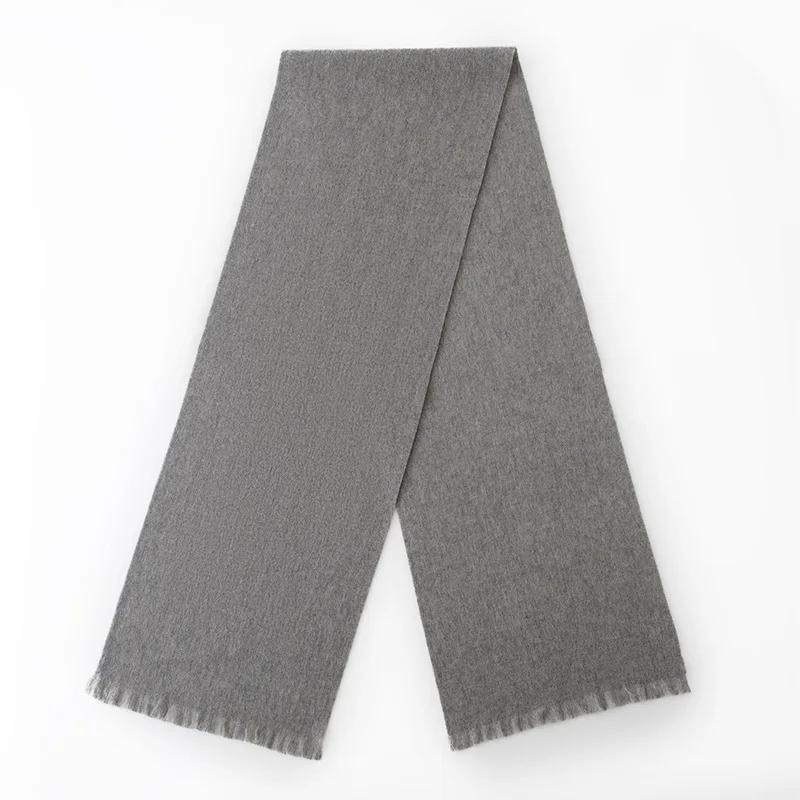 

2025 100% Cashmere Plain Scarf Women Winter Warm Shawl Hijab Soft Lightly Felted Hair Wrap Fashionable Versatile Head Scarves