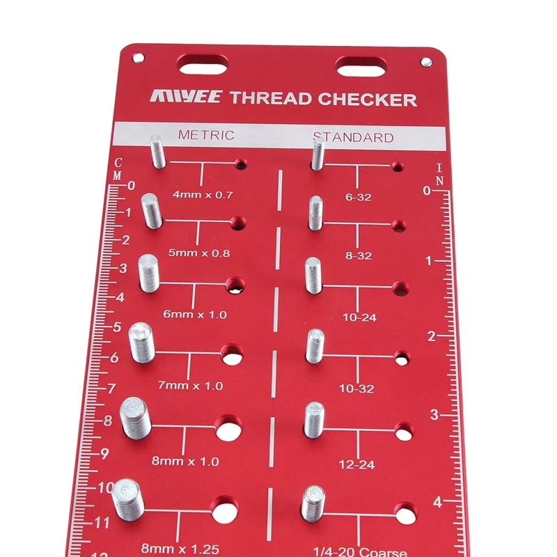 34 Nut And Bolt Thread Checker, 15 Metric & 19 Standard Nut & Bolt Size Identifier Gauge Easy Install