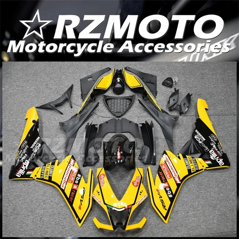 4Gifts New ABS Fairings Kits For Aprilia RSV4 RS1000 2009 2010 2011 2012 2013 2014 09 10 11 12 13 14 Bodywork Set Yellow Black